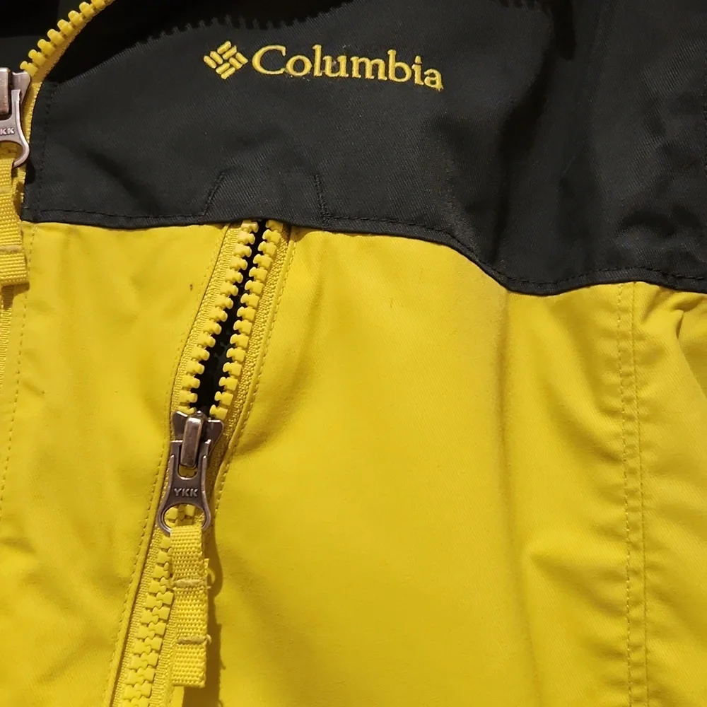 Columbia Kids' Yellow and Black Hooded Snow Boarders Jacket Size L